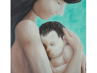 Título Maternidad Disciplina Pintura Técnica Acrílico Artista Marcela (1)UPN51 Magdalena